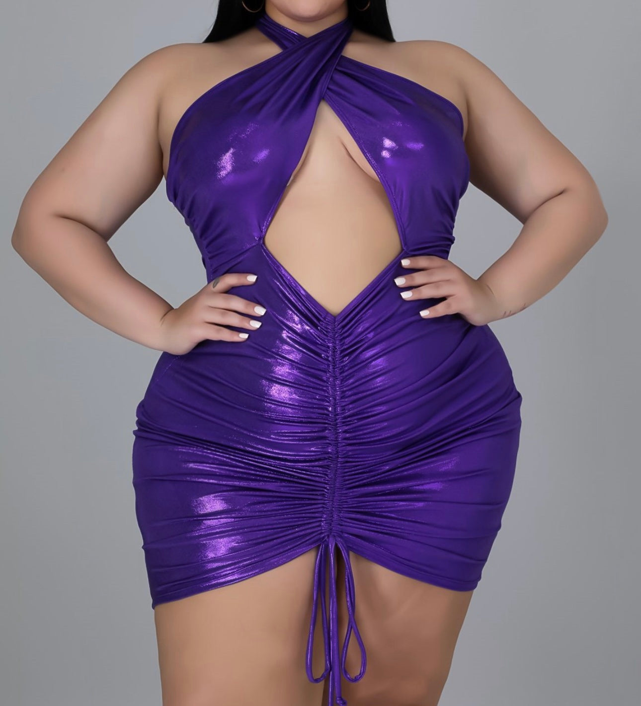 Plus size purple