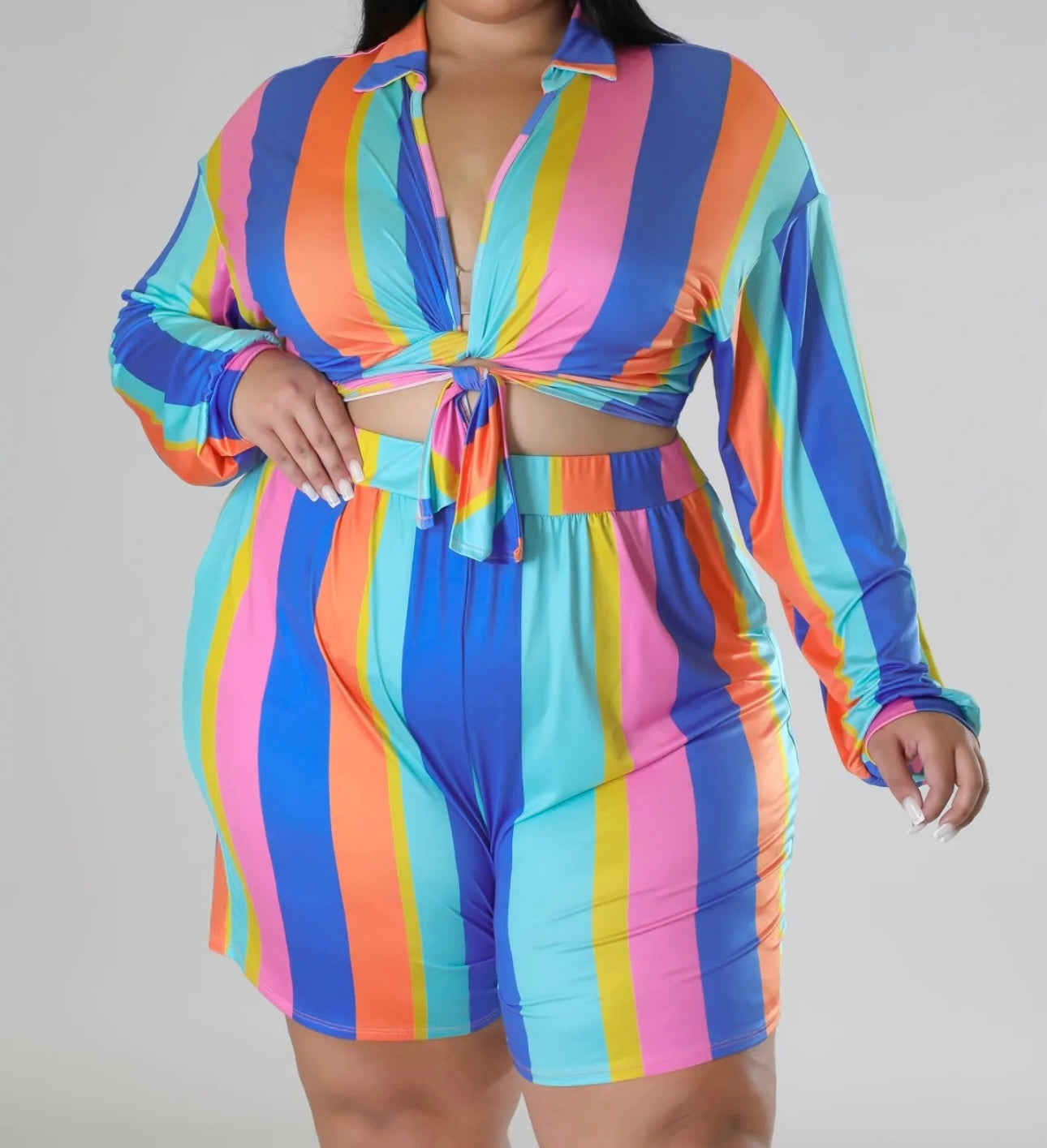 Plus size rainbow sets