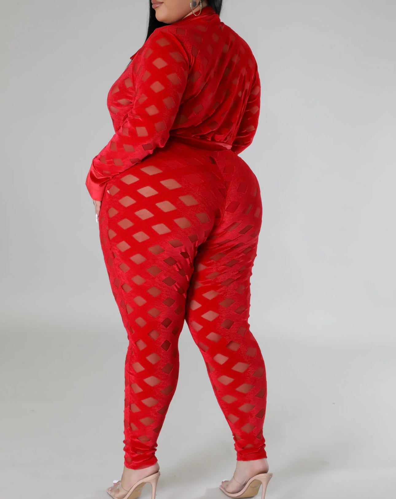 Plus size transparent