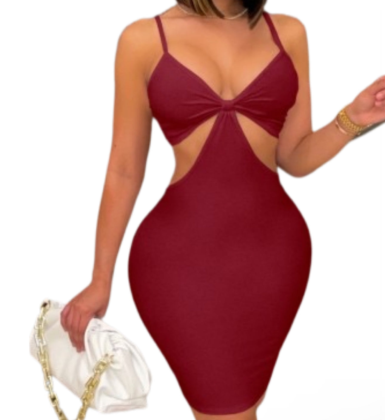 Backless spaghetti strap dress