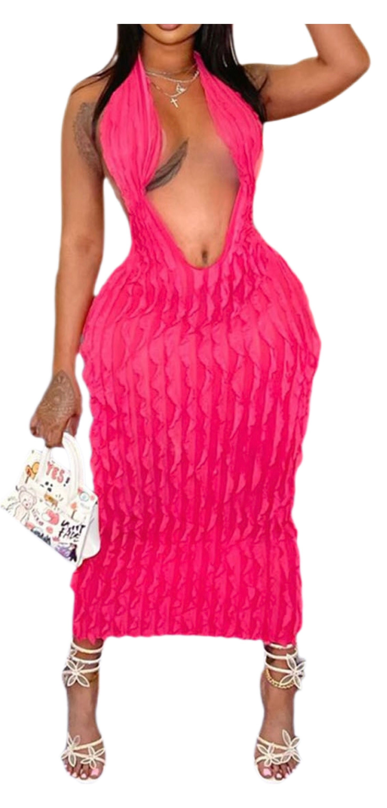 Open back dress