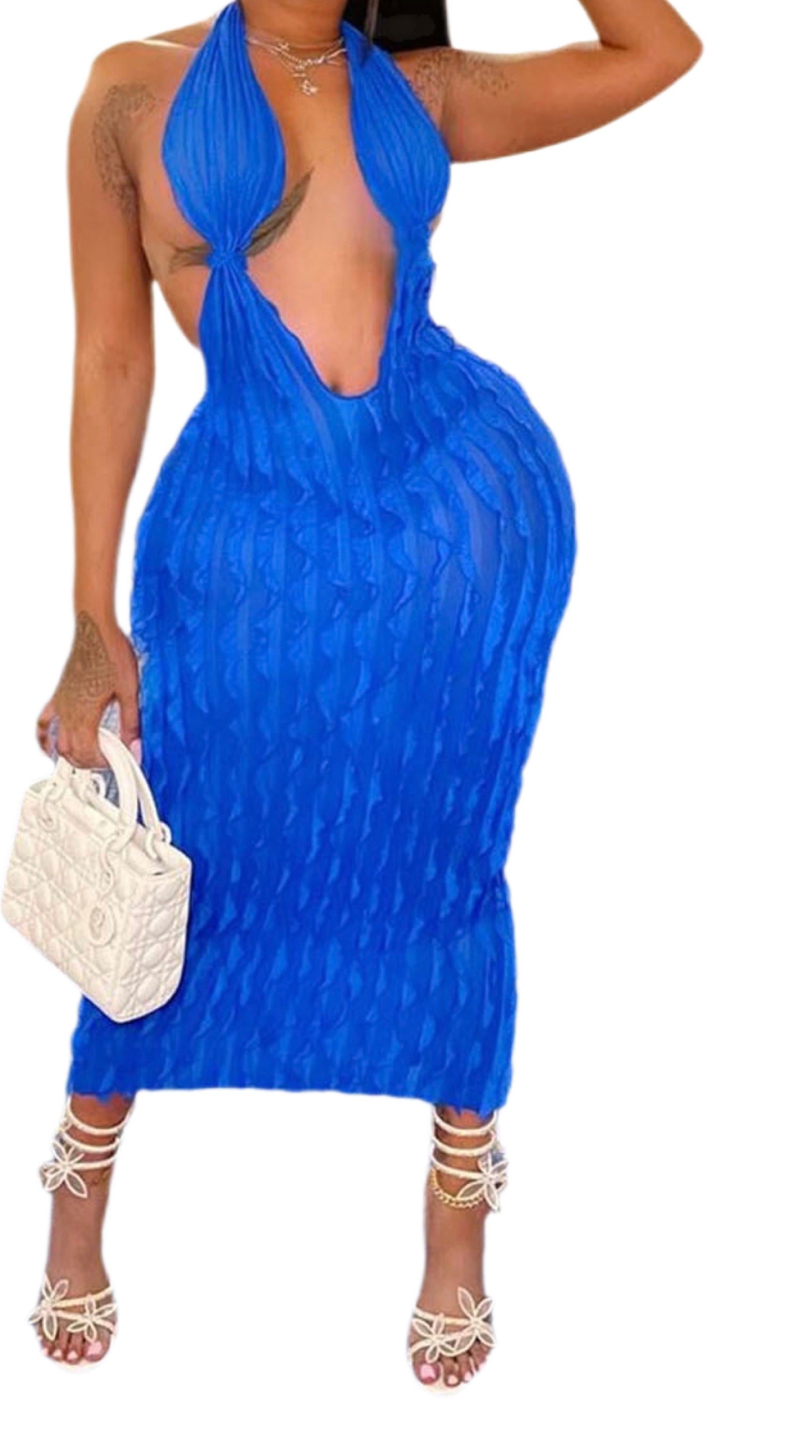 Open back dress